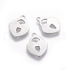 Tarnish Resistant 201 Stainless Steel Pendants STAS-L232-023P-1