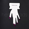 Hand Shaped Cardboard Paper Bracelet Display Cards CDIS-F004-01A-2