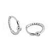 Elegant Vintage S925 Sterling Silver Hoop Earrings WG3298-2-2