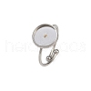 304 Stainless Steel Cuff Ring Components STAS-D372-03P-03-1