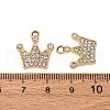 Alloy Rhinestone Pendants PALLOY-S052-03G-A-3