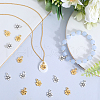 SUNNYCLUE 100Pcs 2 Colors Tibetan Style Alloy Charms FIND-SC0010-74-4