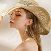HOBBIESAY 12Pcs 2 Colors Brass Rhinestone Pendants KK-HY0003-75-6