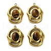 Natural Tiger Eye Pendants STAS-H438-10G-04-1