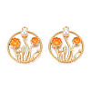 Alloy Enamel Pendants ENAM-S126-012C-RS-2