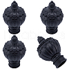 Plastic Curtain Rod Heads FIND-WH0021-34A-1