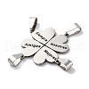 201 Stainless Steel Connector Charms STAS-Q342-38P-2