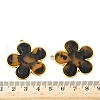 304 Stainless Steel Resin Pendants STAS-V015-52G-B-3