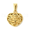 PVD Vacuum Plating 304 Stainless Steel Pendants STAS-L275-06G-01-1