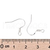 925 Sterling Silver Flat Coil Earwire X-STER-S002-53-3