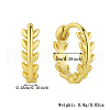 S925 Sterling Silver Leaf Hoop Earrings Fashionable and Delicate Ear Jewelry FP4888-1-2