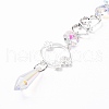 AB Color Plated Crystal Bullet Big Pendant Decorations HJEW-G019-03F-5