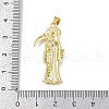 Brass Micro Pave Cubic Zirconia Pendants KK-R230-11G-3