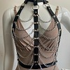 Imitation Leather Alloy Multi-Layered Chain Tassel Chest Chains FS-WG5C4BA-02-2