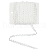 15 Yards Polyester Lace Ribbon OCOR-WH0088-35C-1