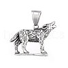 304 Stainless Steel Pendants STAS-O106-43AS-2