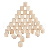 Unfinished Beech Wood Round Pillars DIY-WH0349-08-1