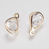Glass Rhinestone Pendants IFIN-F144-24G-2