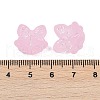 Frosted Transparent Acrylic Beads OACR-P029-18B-01-4