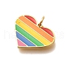 Pride 304 Stainless Steel Enamel Pendants STAS-B079-01G-05-2