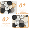WADORN® 36Pcs 6 Colors Aluminum Snap Buttons FIND-WR0011-57B-3