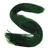 Transparent Gradient Color Glass Beads Strands GLAA-H021-01A-33-2