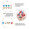 DICOSMETIC Animal Theme Wood European Beads WOOD-DC0001-22-4
