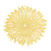 Brass Filigree Big Pendants KKC-T003-13G-1