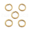 Ion Plating(IP) 304 Stainless Steel Open Jump Rings X-STAS-M081-02G-01-1