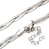 304 Stainless Steel Snake Chains Necklaces NJEW-M075-02B-P-3
