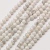 Natural Howlite Round Bead Strands X-G-A130-2mm-L02-1