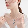 2Pcs Matching Butterfly Pendant Necklaces Set JN1033B-1-6