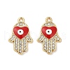 Golden Plated Alloy Enamel Pendants ENAM-K069-35G-2
