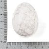 Mother's Day Gifts Natural Howlite Palm Stones G-I367-04B-3
