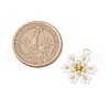 Glass Seed Beaded Flower Pendants PALLOY-MZ00712-04-2