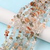 Natural Rutilated Quartz Beads Strands G-G0003-B26-2