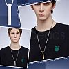 Unicraftale DIY Rectangle Pendant Necklace Making Kits DIY-UN0003-52-7