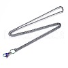 Ion Plating(IP) 304 Stainless Steel Rolo Chain Necklace Making STAS-S119-007-2