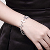 Musical Note Brass Link Bracelets for Women FS-WG94BAE-01-2