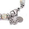 Synthetic Shoushan Stone & Magnetic Synthetic Hematite Round Beaded Bracelet BJEW-P339-02P-07-3