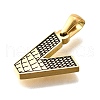 Golden 304 Stainless Steel Pendants STAS-K300-01G-V-2