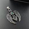 Vintage Gothic Stainless Steel Cubic Zirconia Pendant Necklaces ZQ9567-4