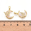 Brass Micro Pave Cubic Zirconia Pendants KK-N257-33G-3