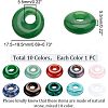  10Pcs 10 Styles Natural & Synthetic Gemstone Pendants G-NB0003-90-3