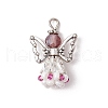 Faceted Glass Pendants PALLOY-MZ00585-02-1