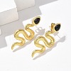 304 Stainless Steel Stud Earrings EJEW-C137-05C-G-3