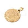 Ion Plating(IP) 304 Stainless Steel Pendants STAS-A053-24B-G-2