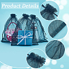 SOFPLATE 50pcs Large Organza Pouches Portable Shoes Bag Travel Storage Drawstring Bags OP-SP0001-03C-02-5
