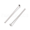 Rhodium Plated 925 Sterling Silver Flat Head Pins STER-M117-03A-P-2