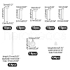 WADORN Plastic & Silicone Ear Nuts Earring Sleeves KY-WR0001-06-2